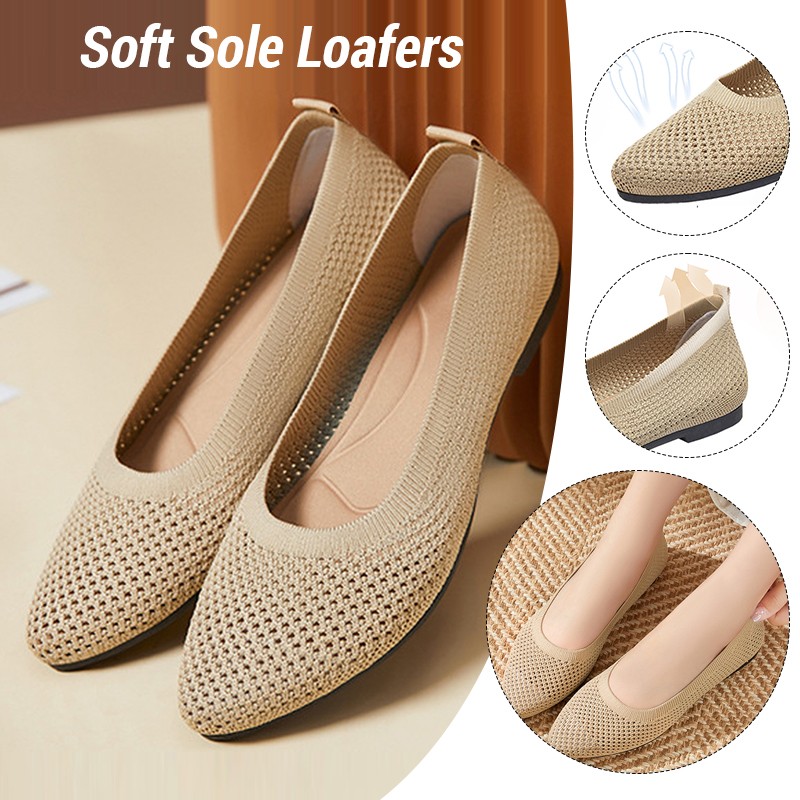 Loafer Flat Women - Scarpe basse da donna Mocassini lavorati