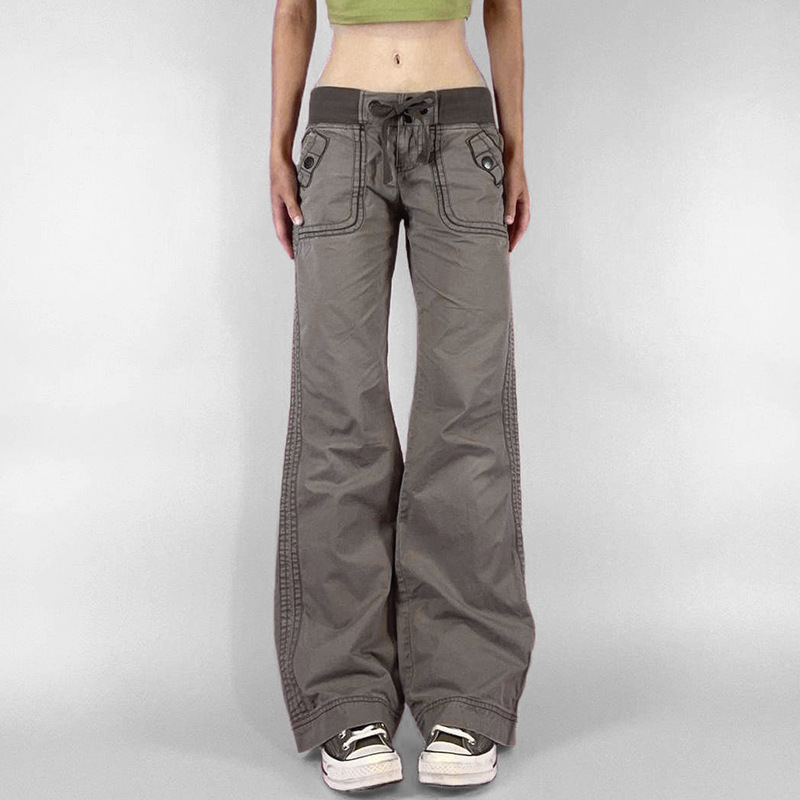 Women Shoes Jeans - Jeans Vintage a Vita Bassa con