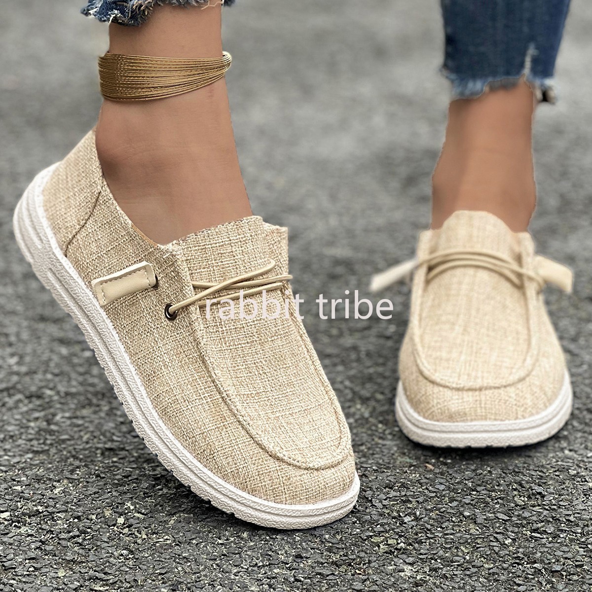 Loafer Flat Women - Nuove Scarpe Sportive Casual in Tela
