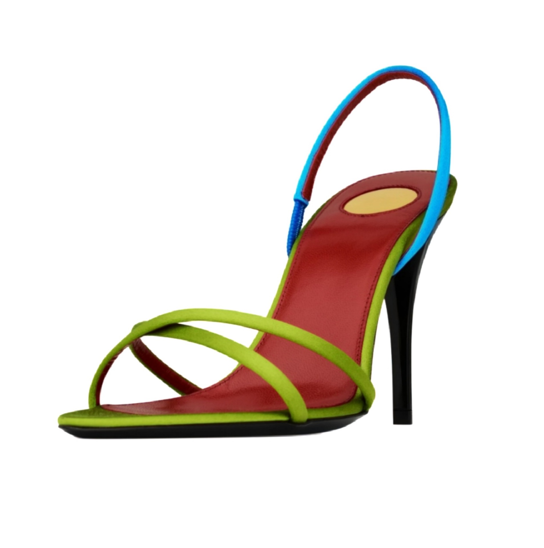 Square Toe Mule - Sandali da donna con tacco a