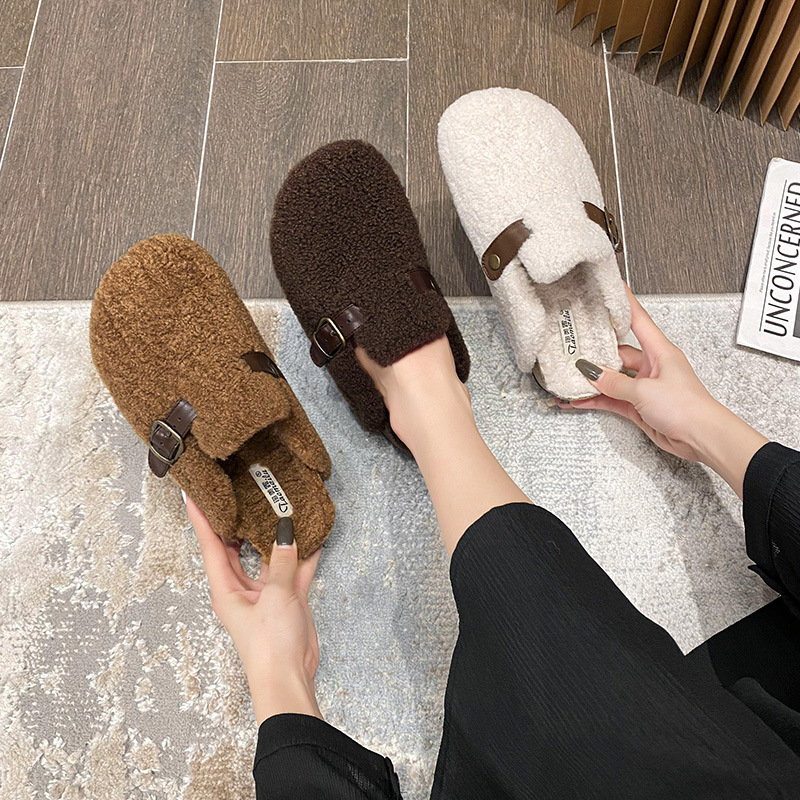 Women'S Shoes With Arch Support - 2025 Pantofole con zoccoli in pelliccia