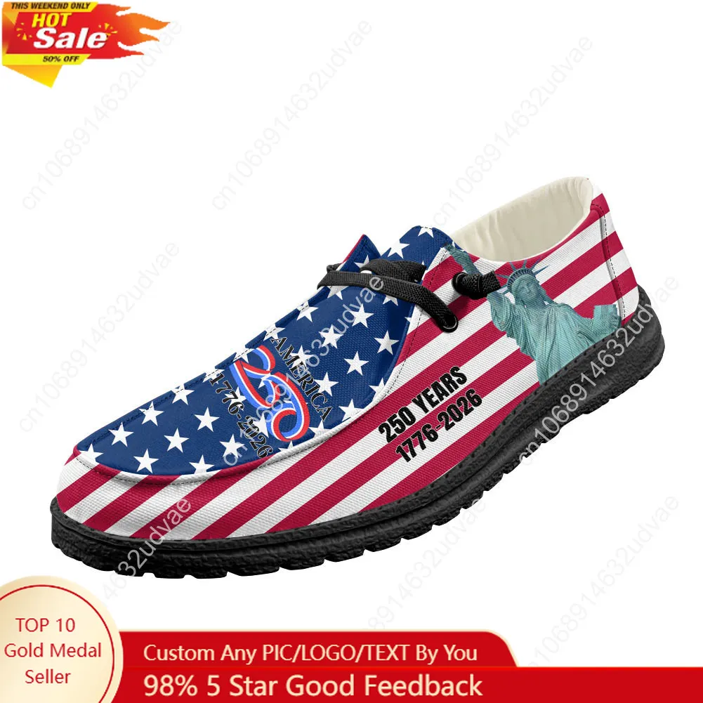 Loafer Flat Women - Scarpe Casual America 250° Anniversario 1776-2026,
