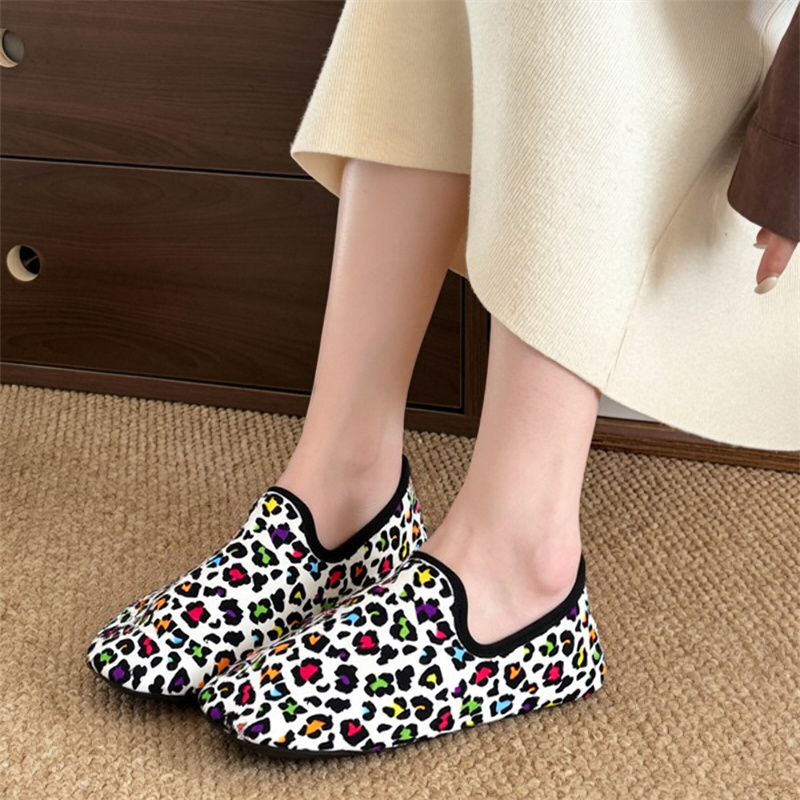 Loafer Flat Women - Scarpe invernali in cotone da donna