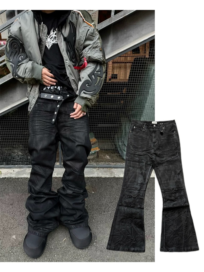 Women Shoes Jeans - Jeans micro-flare rivestiti High Street Jeans