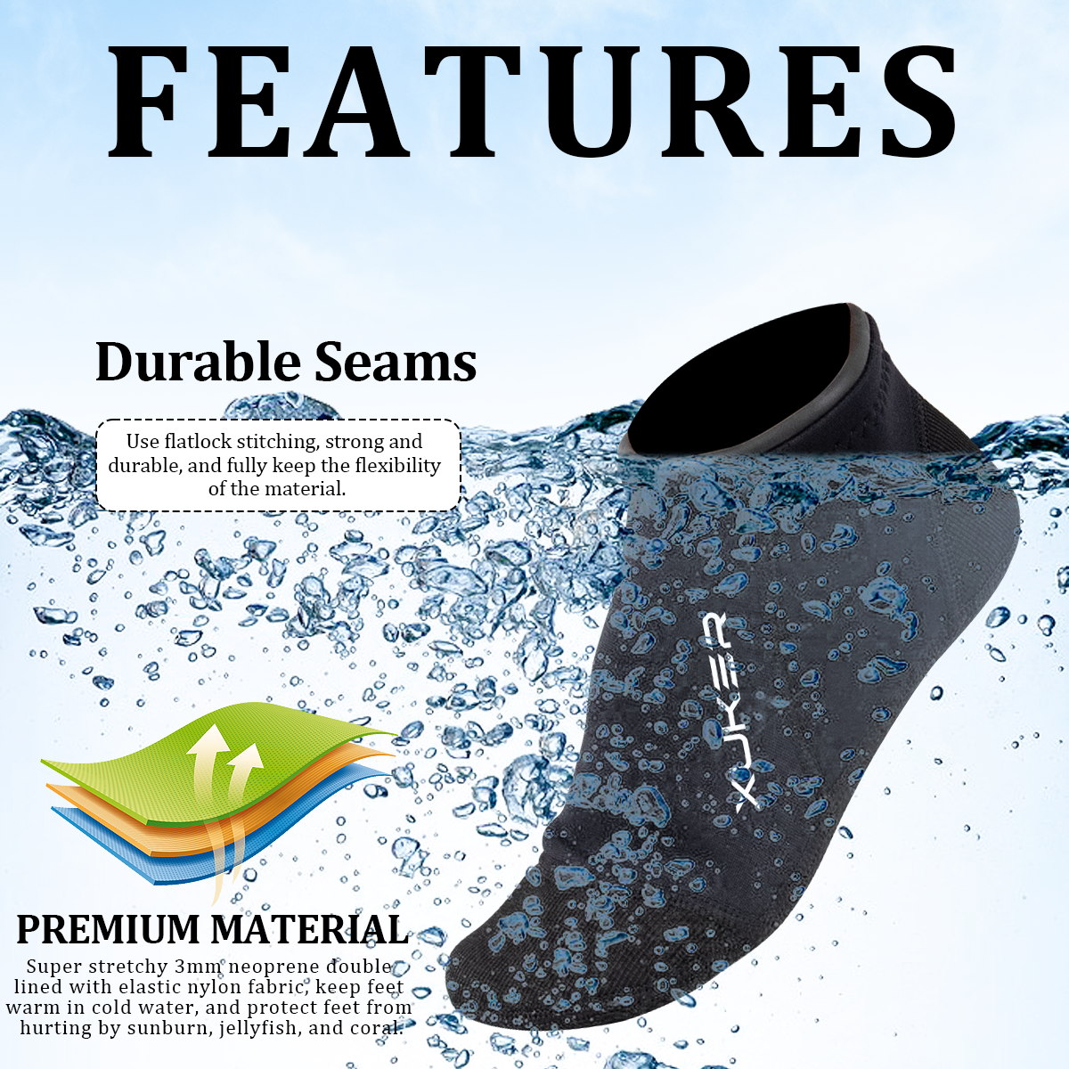 Calzini in Neoprene da 3mm da  - Women'S Shoes For Neuropathy recensione e prezzo