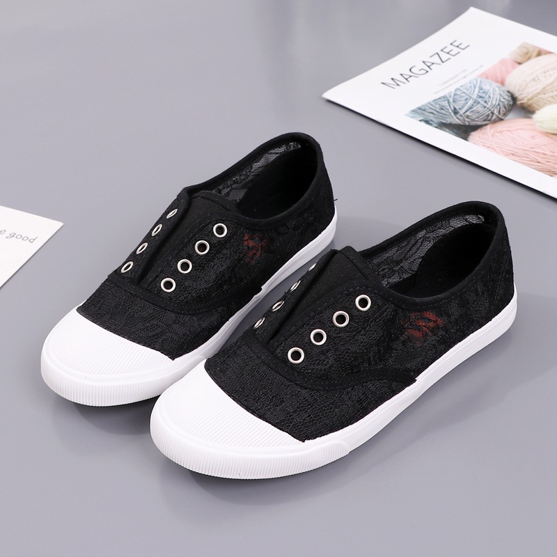 Scarpe di tela bianche in pizz - Loafer Flat Women recensione e prezzo