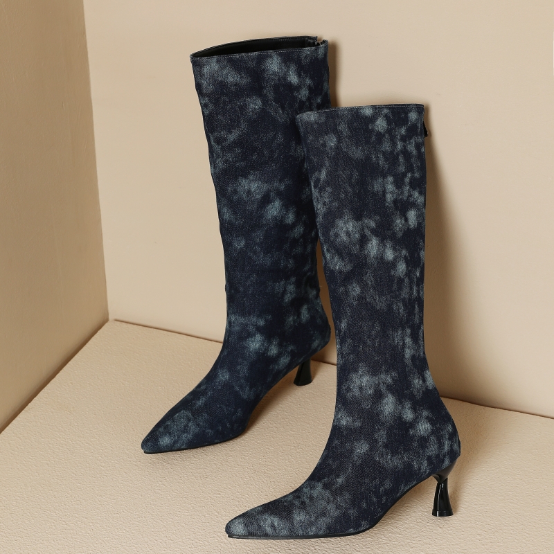Jeans blu Stivali alti al gino - Women Shoes Jeans recensione e prezzo