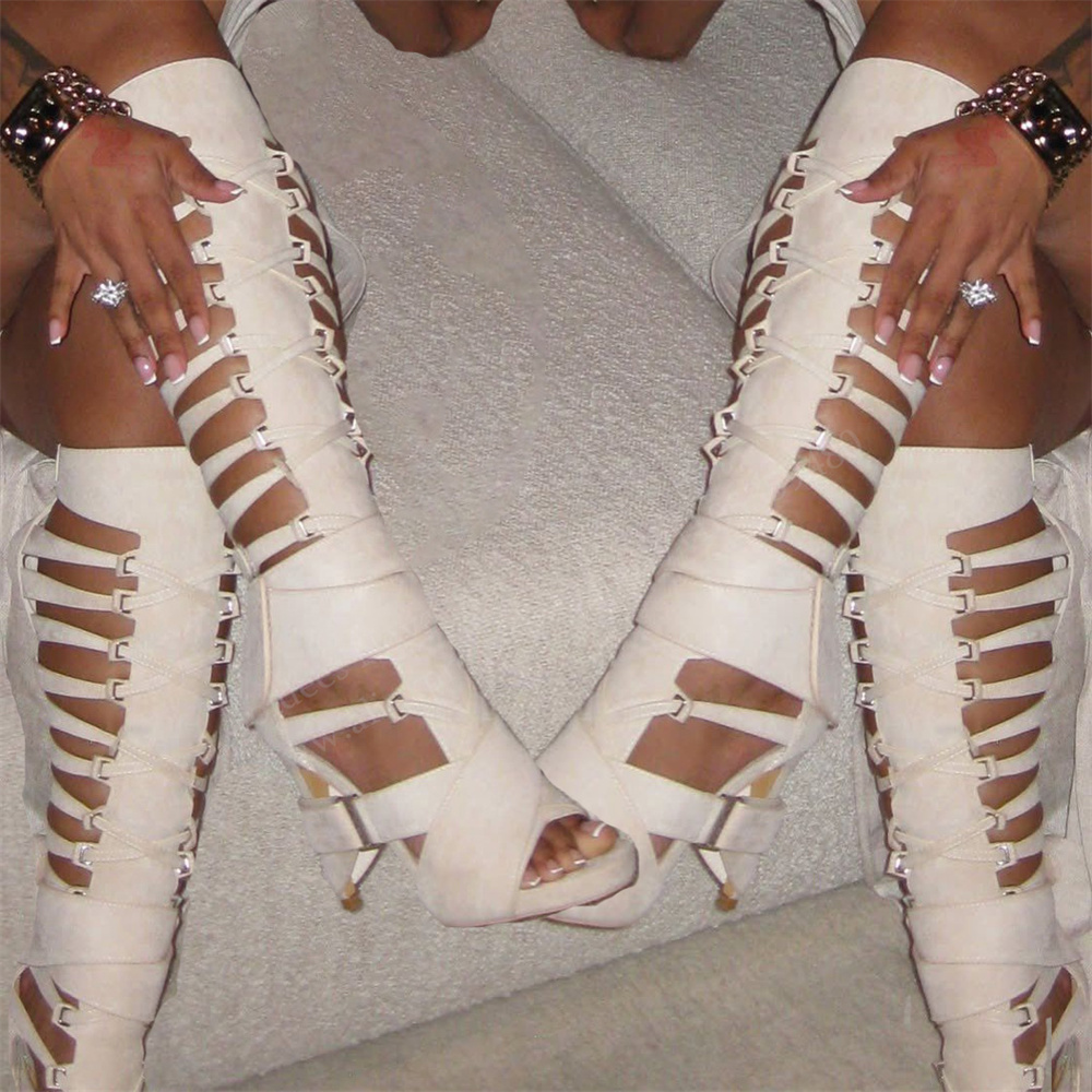 Sandali Lunghi Trendy con Tacc - Knee High Boots Women recensione e prezzo