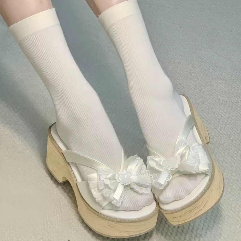 Sandali con plateau e tacco al - Square Toe Mule recensione e prezzo