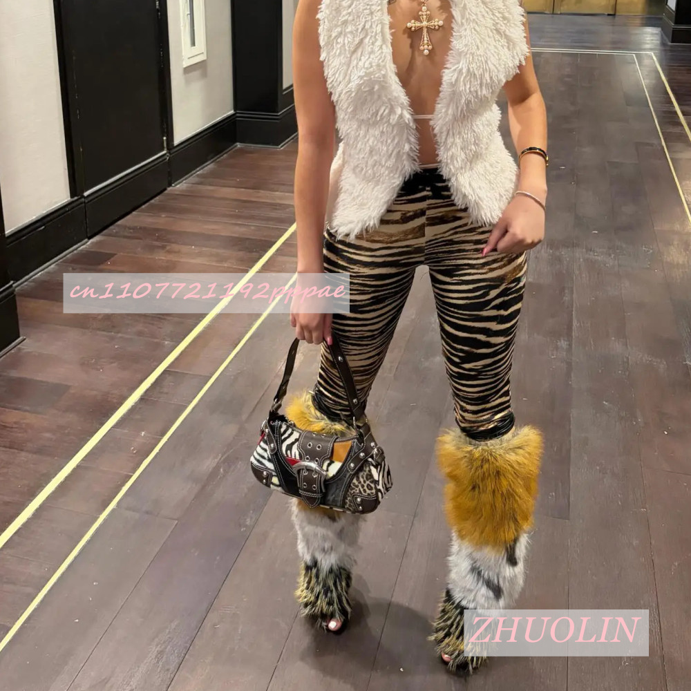 Sandali Estivi Retrò in Peluch - Knee High Boots Women recensione e prezzo